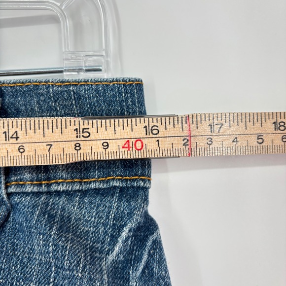 Vintage 00s Levi's 504 Slouch Flare Jeans Sz 5 Y2K Low Rise Stretch Embellished - Picture 11 of 14